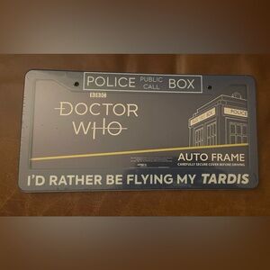 Doctor Who TARDIS License Plate Frame